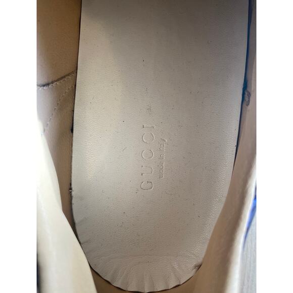 Gucci Ace Embroidered Tiger low-top black leather sneaker size 8 - Picture 6 of 6